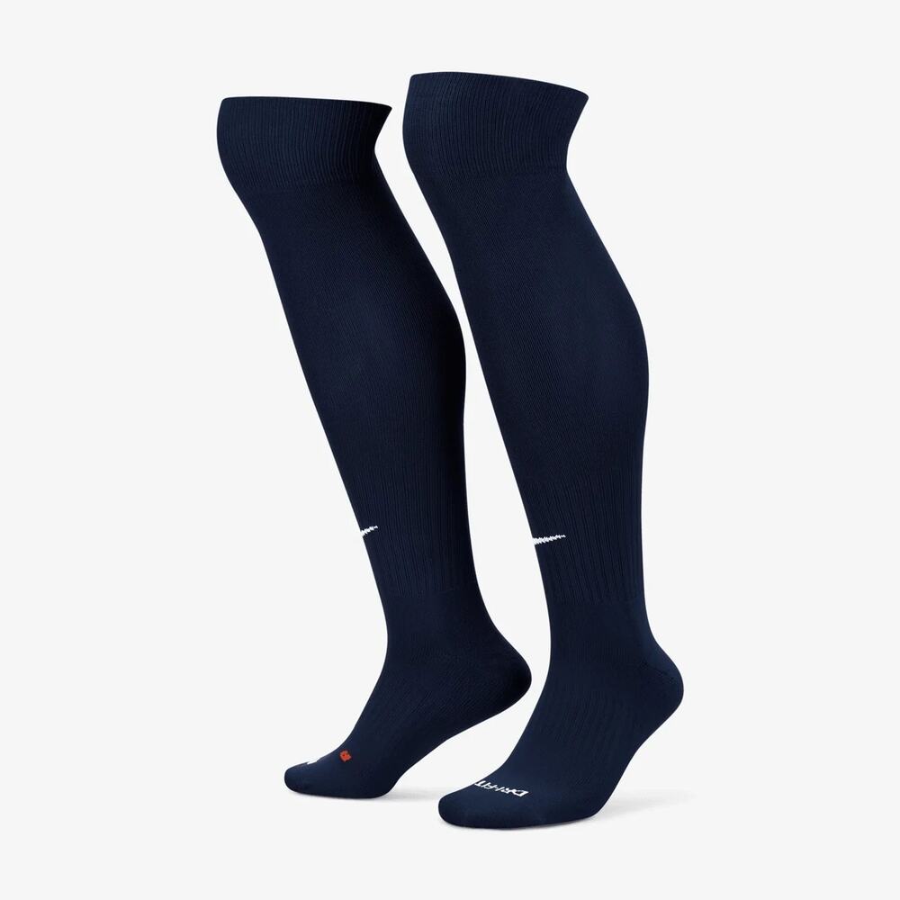 Nike Classic 2 Over The Calf Men’s Navy Dri-Fit Socks SX5728-410 Size L New